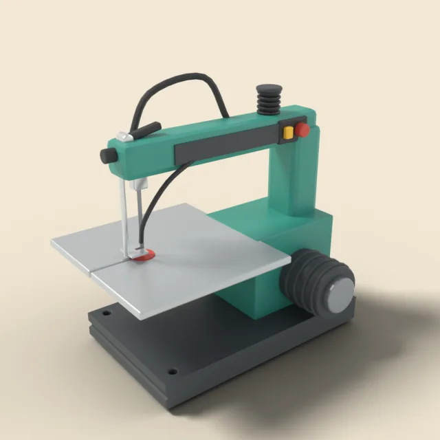 Scroll saw for fine cutting