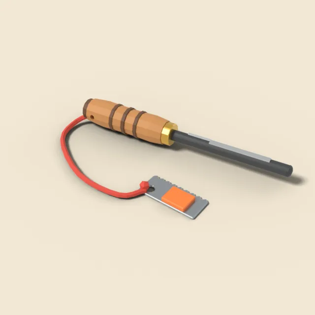 Ferrocerium fire starter rod
