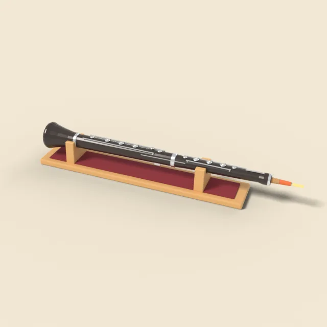Oboe with double reed