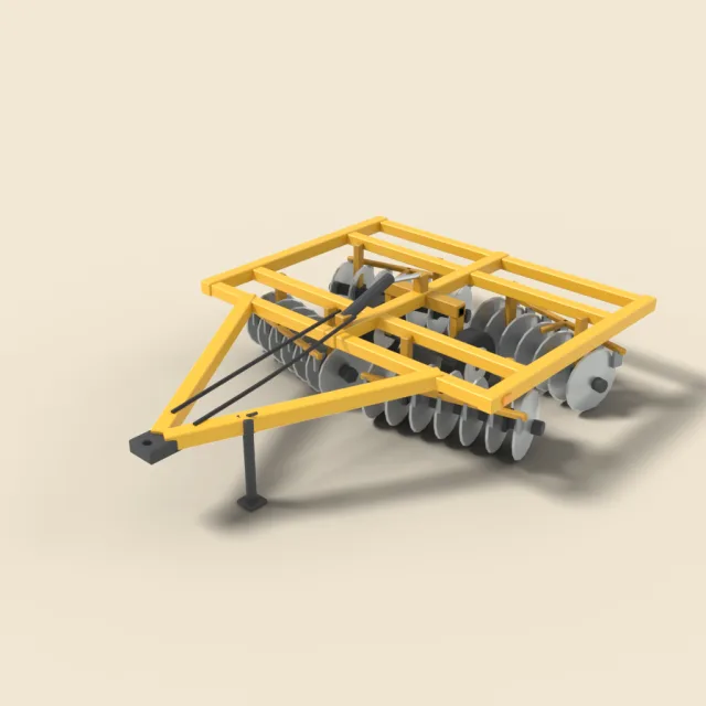 Disc harrow implement