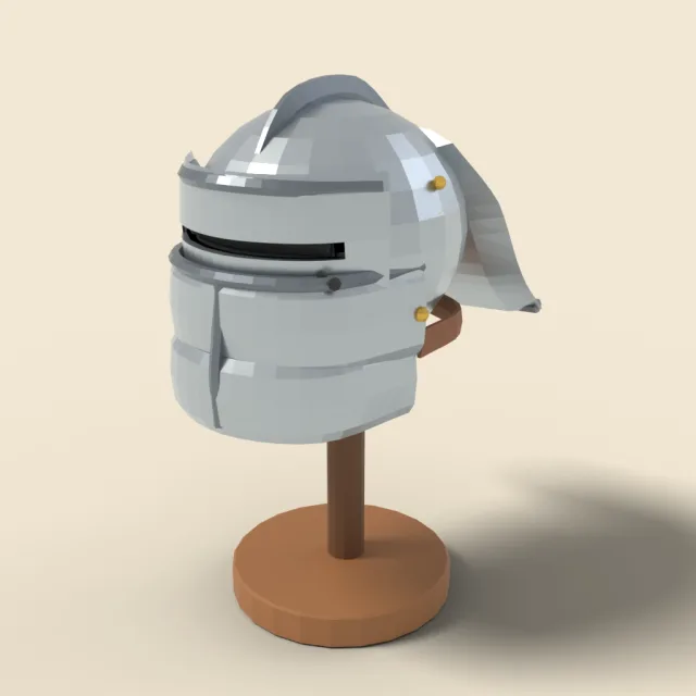 Sallet helmet with chin bevor