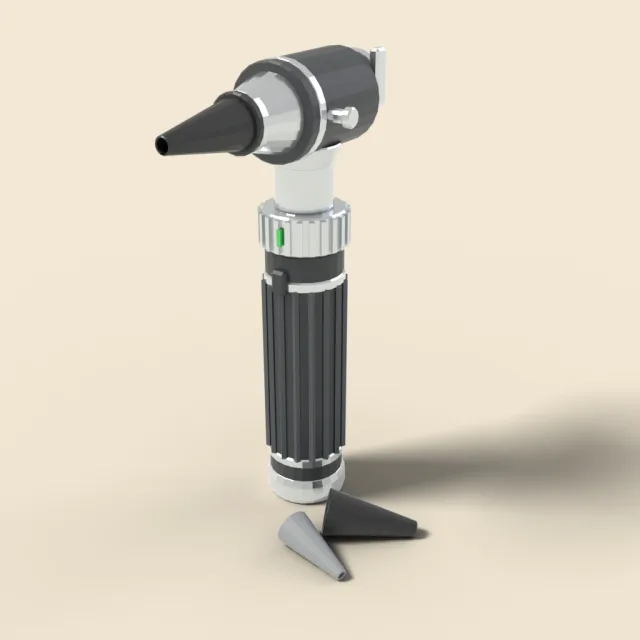 Otoscope with speculum