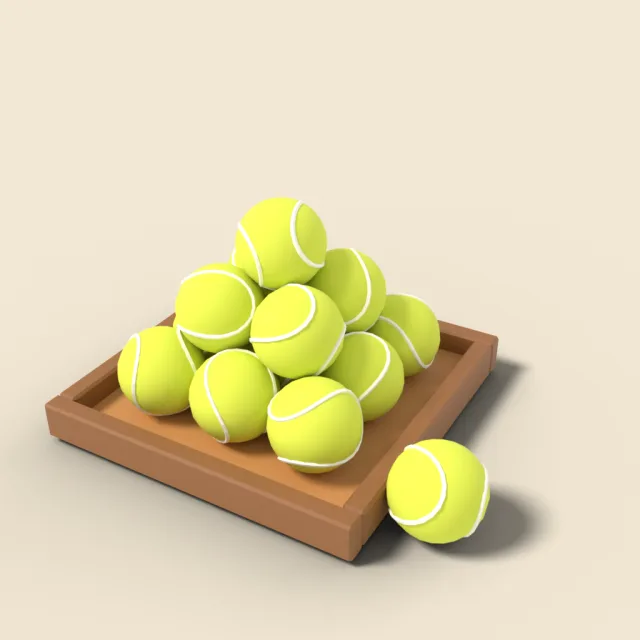 Tennis ball pyramid