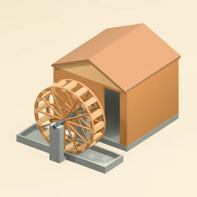 watermill_building_undershot_wheel_millrace