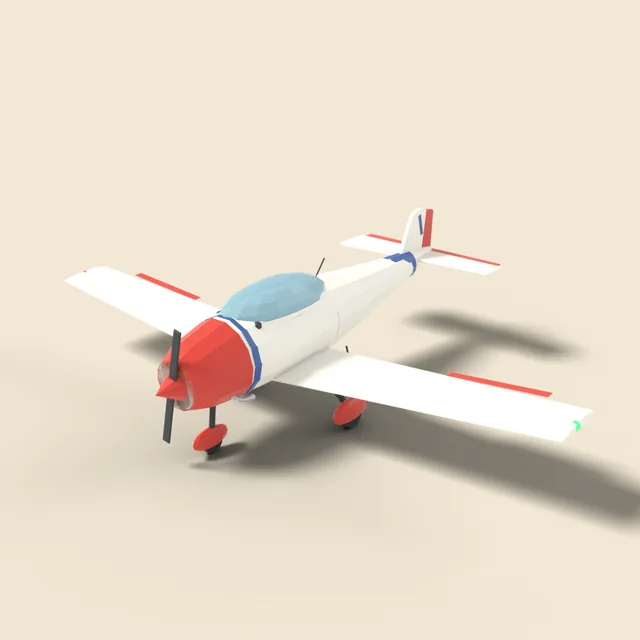 Small propeller airplane