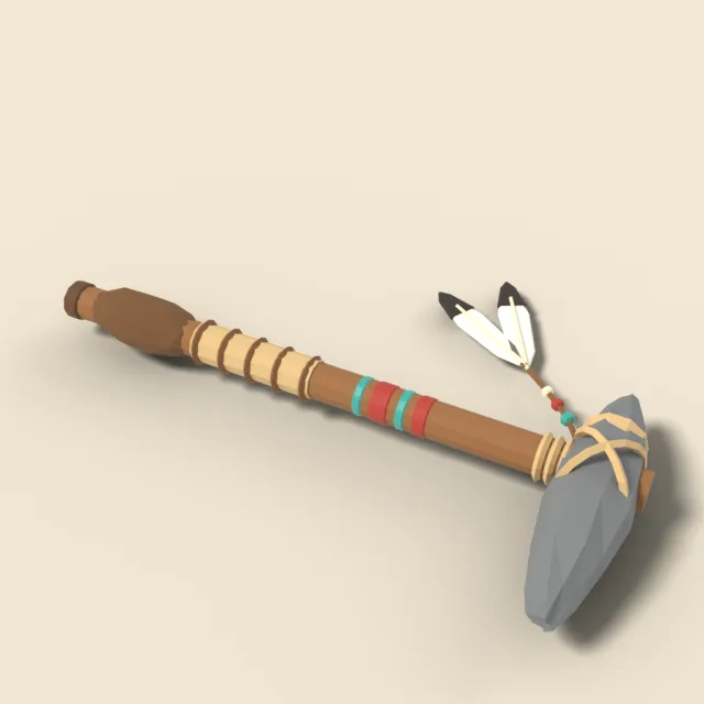 Native style stone tomahawk