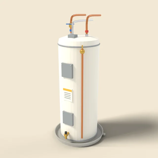 Electric water heater tank
