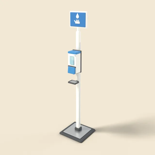 Hand sanitizer dispenser stand