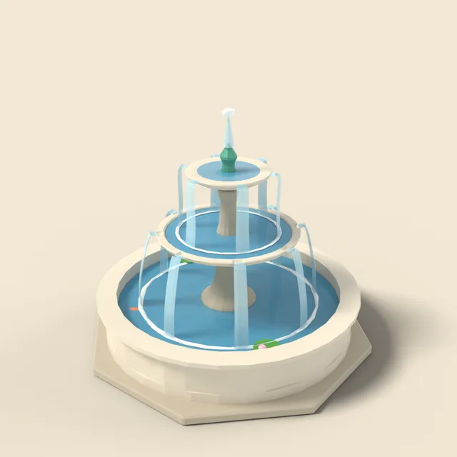 Tiered garden fountain
