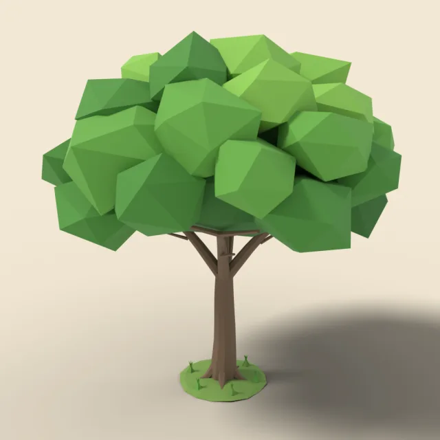 Green summer maple tree