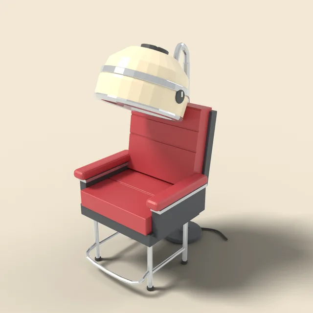 Bonnet hair dryer chair