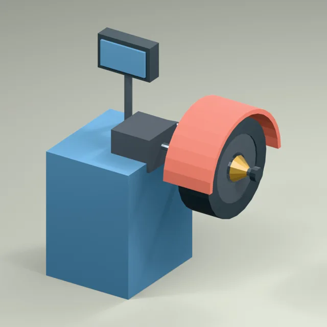 guarded_wheel_balancing_station