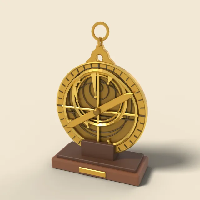 Brass astrolabe
