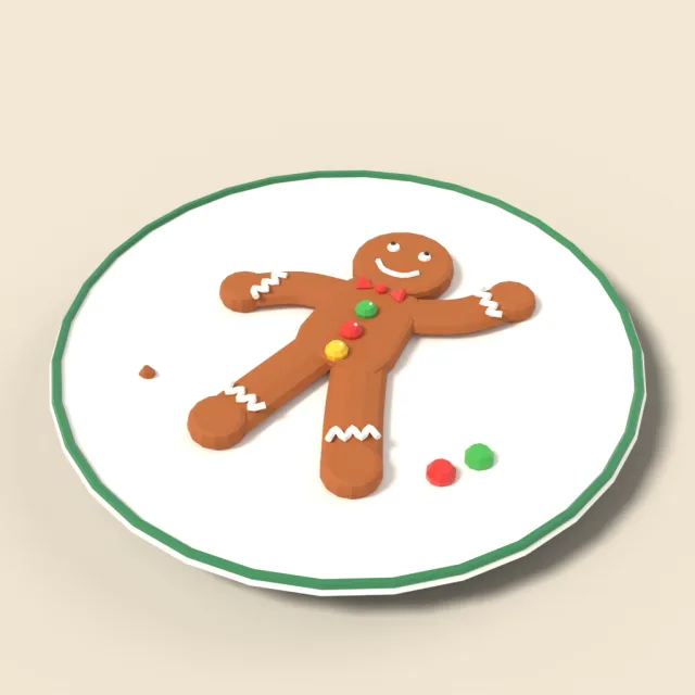 Gingerbread man cookie