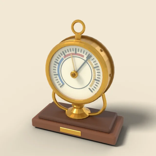 Barometer brass