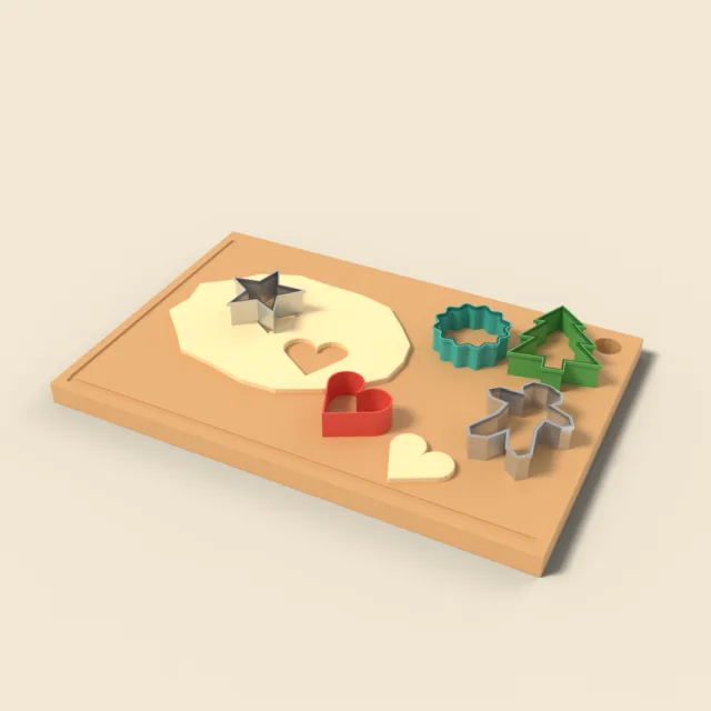 Cookie cutter set of shapes