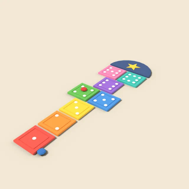 Hopscotch stepping pads