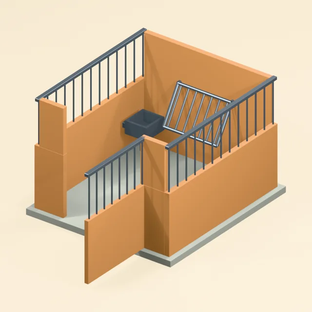 horse_stable_box_solid_partitions_grille_open_gate_manger