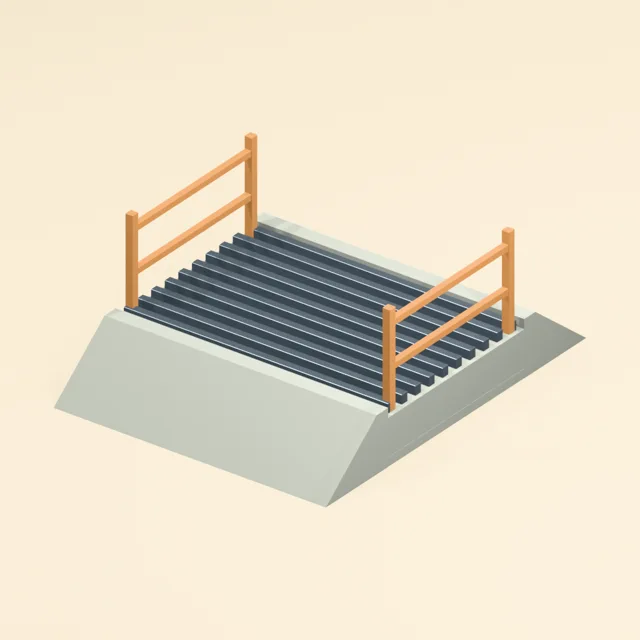 cattle_grid_crossing_recessed_open_grid_wing_fences