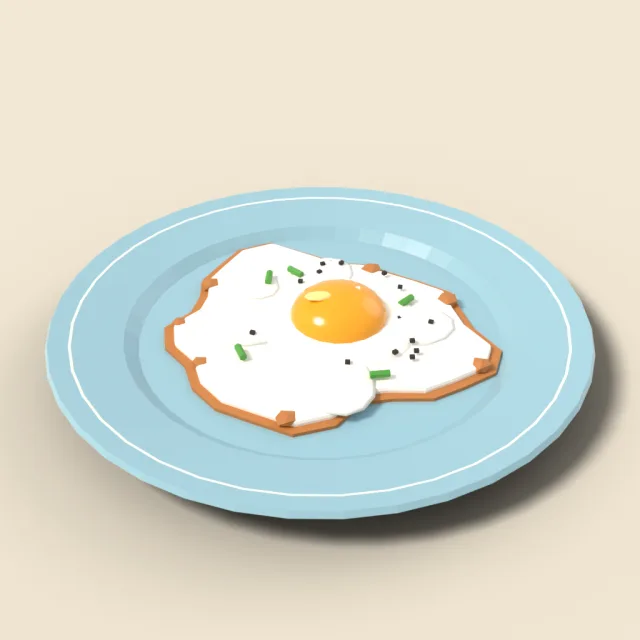 Fried egg sunny side up