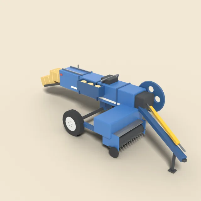 Hay baler machine