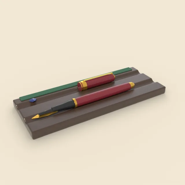 Fountain pen with gold nib