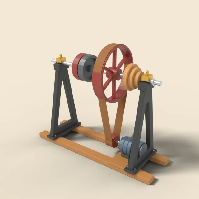 Line shaft workshop pulley