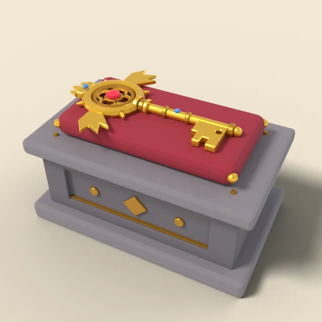 Ornate golden boss key
