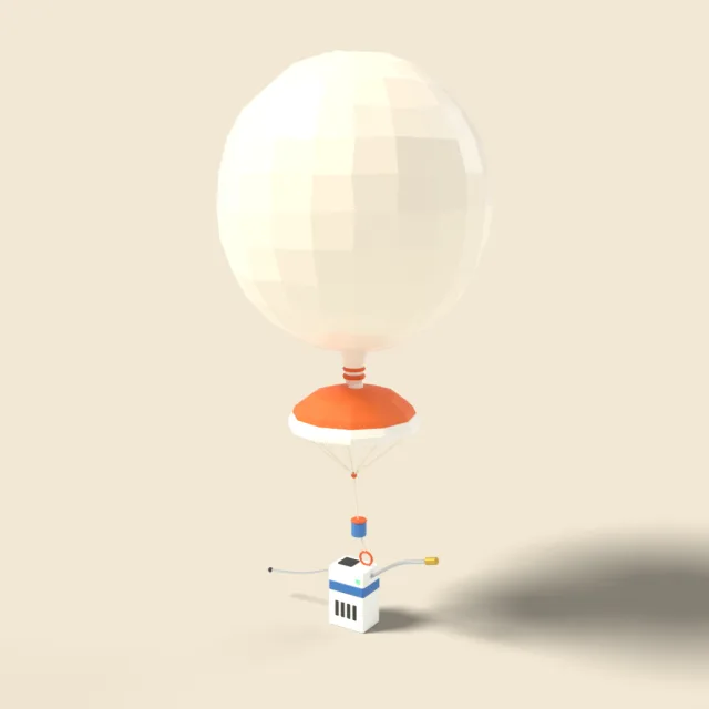 Weather balloon with instrument