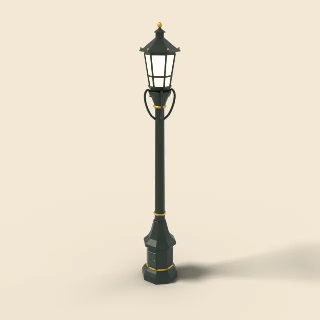 Victorian park lamp post