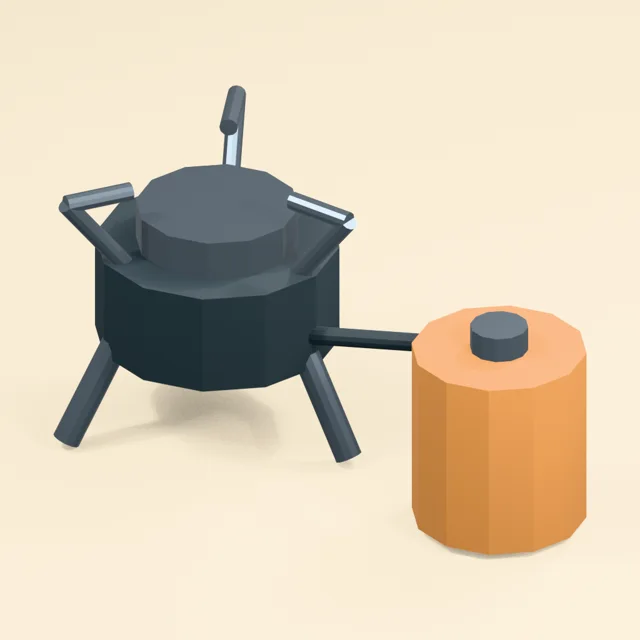 Single burner remote tank