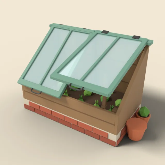 Lean-to cold frame