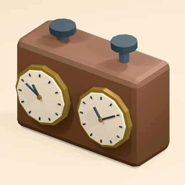 Dual-dial chess clock