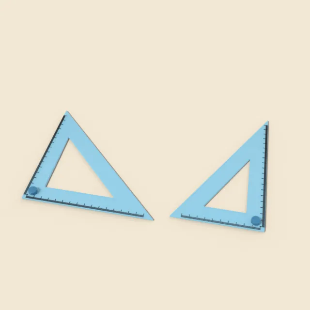 Set square triangle pair
