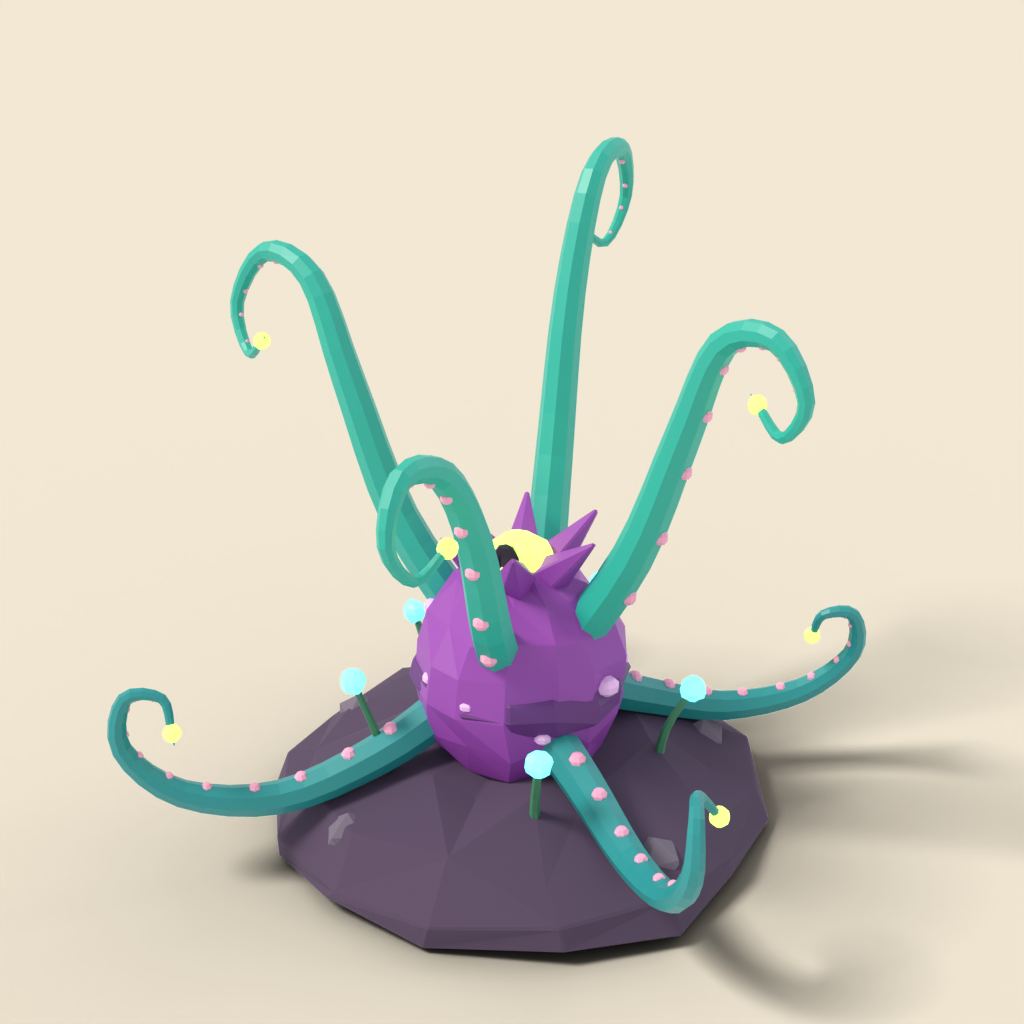 Alien tentacle plant fantasy