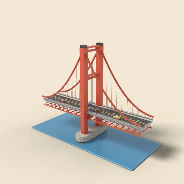 Suspension bridge segment