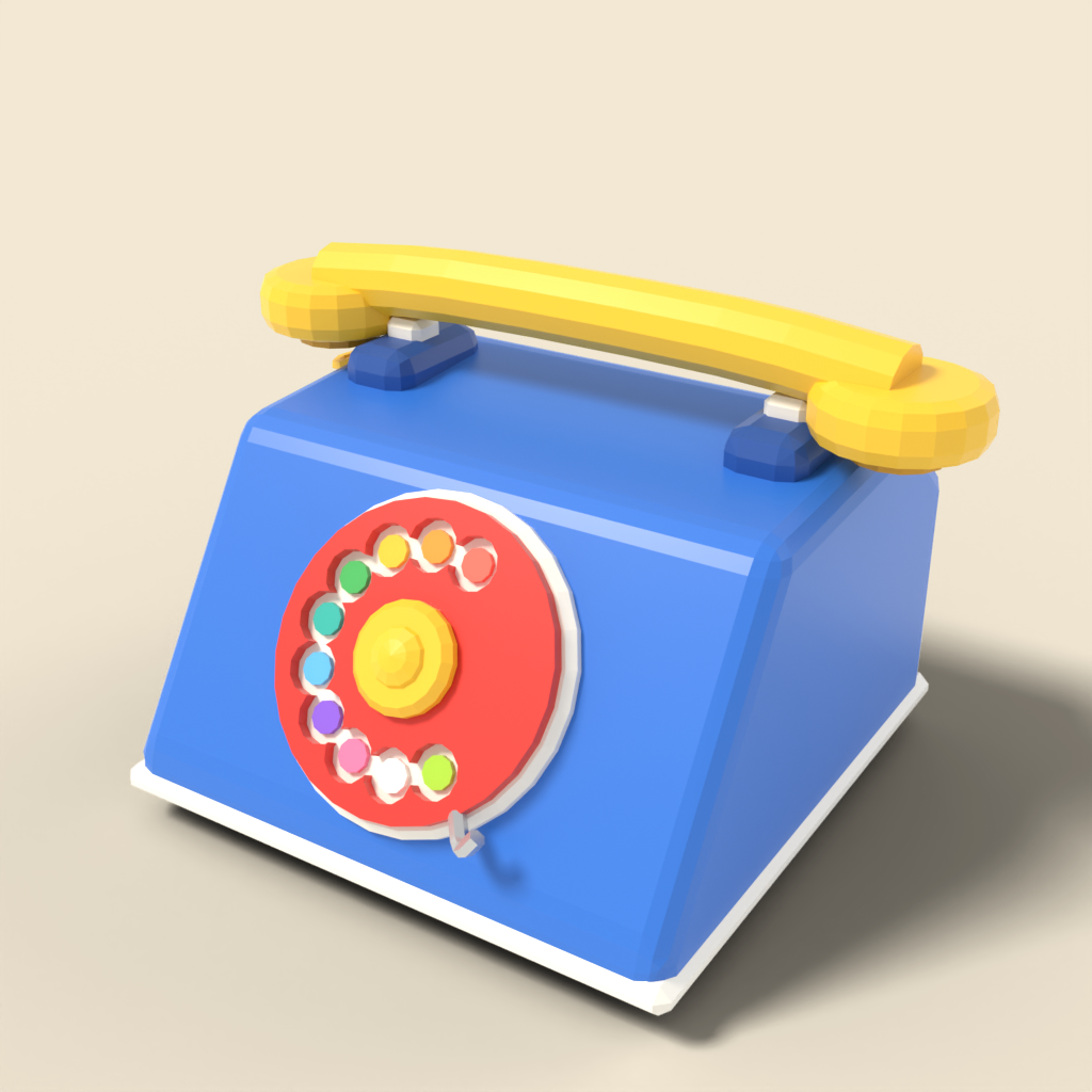 Toy telephone with dial