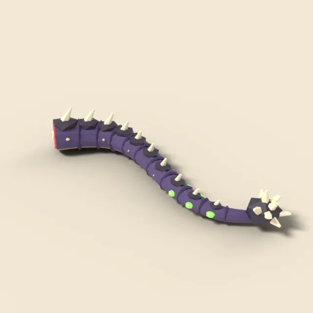 Spiked monster tail