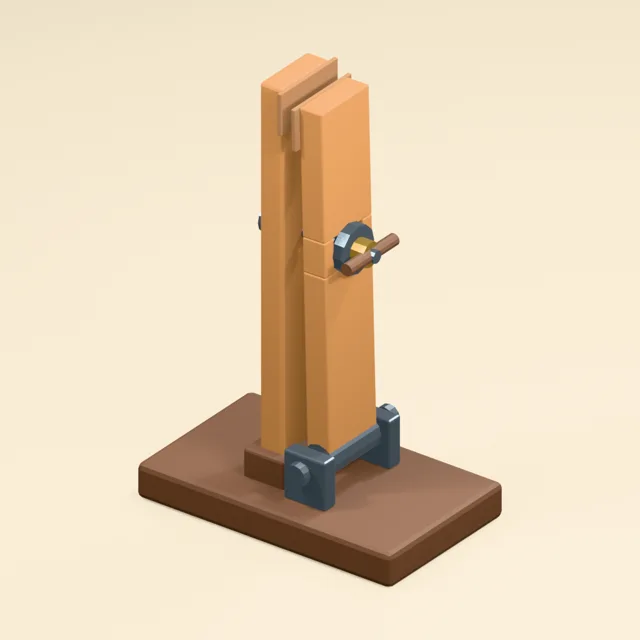 Hinged leather stitching pony