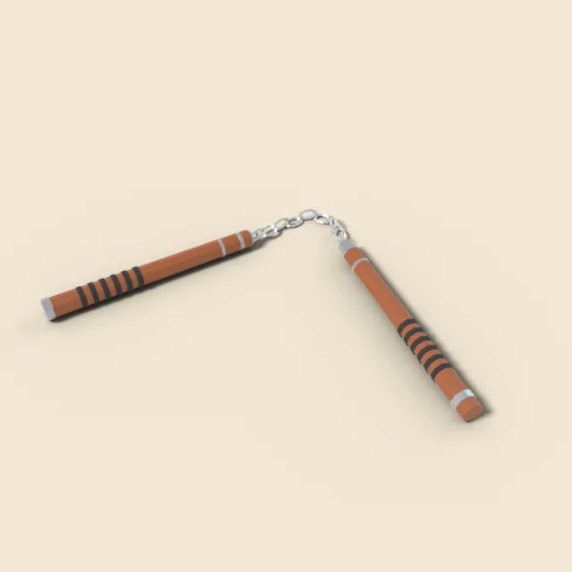 Nunchaku with chain link