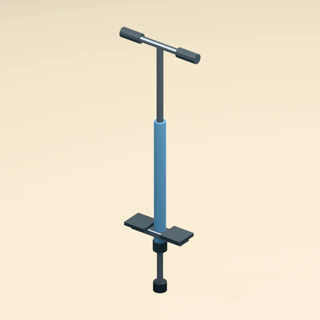 Foot-platform pogo stick