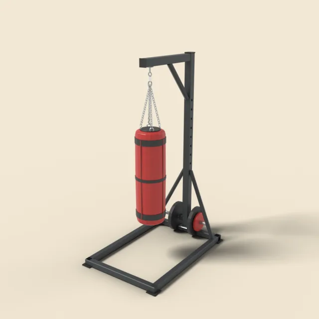 Hanging heavy punching bag