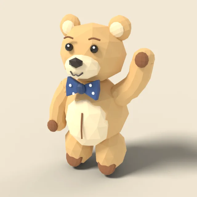 Teddy bear with bow tie