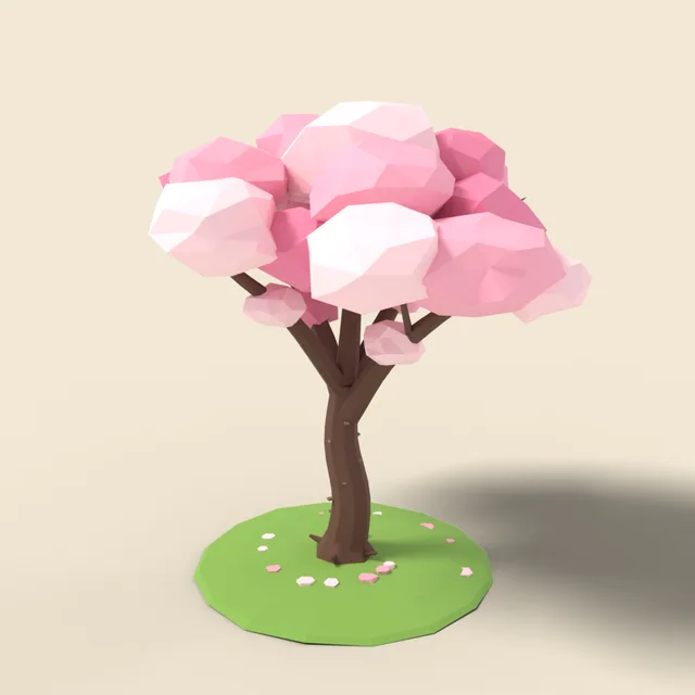 Flowering cherry blossom tree