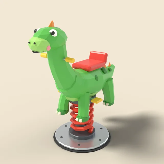 Spring rider dinosaur
