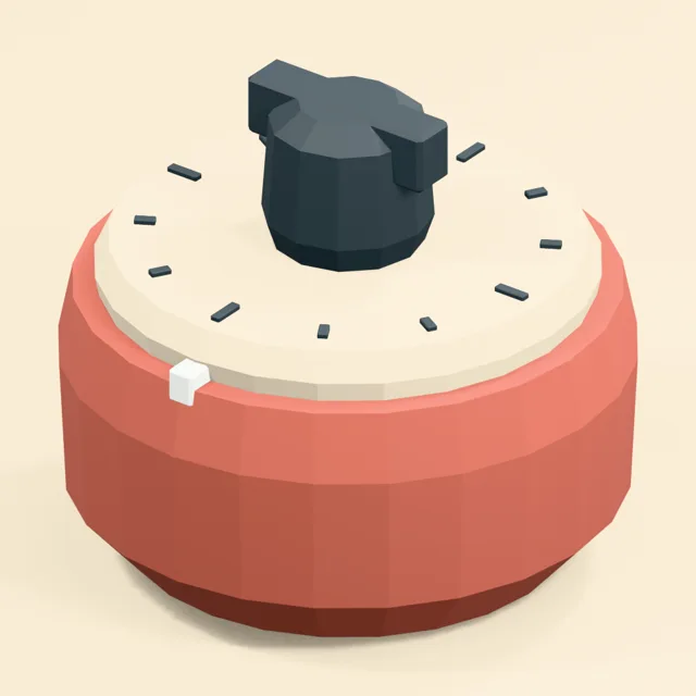Mechanical countdown kitchen timer