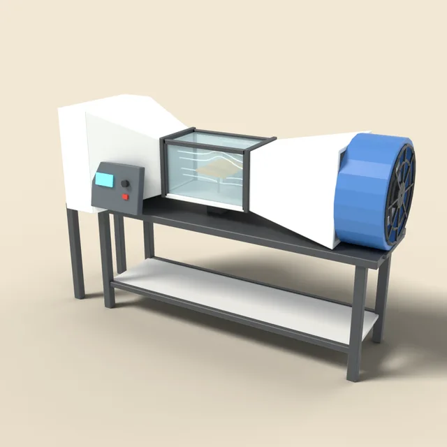 Wind tunnel model with airfoil