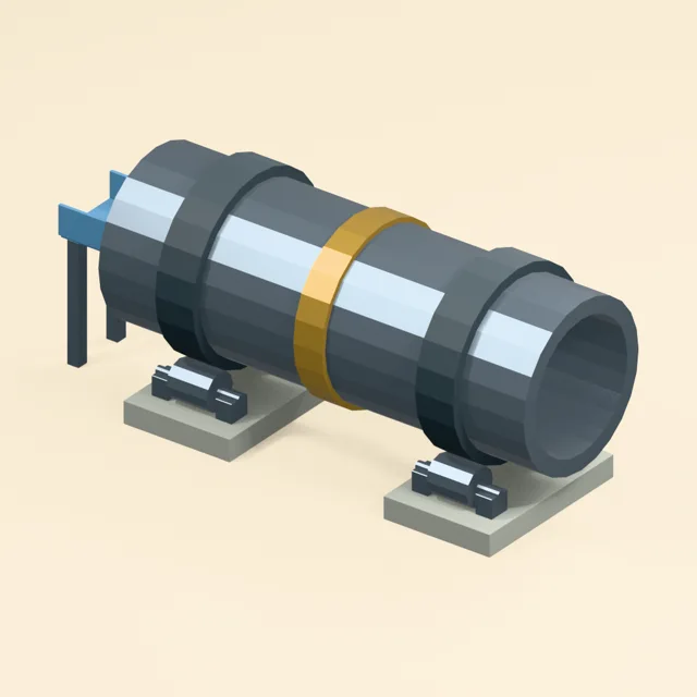 rotary_drying_kiln_open_drum_tyres_four_support_rollers