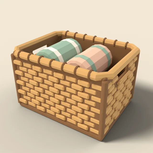 Woven storage basket