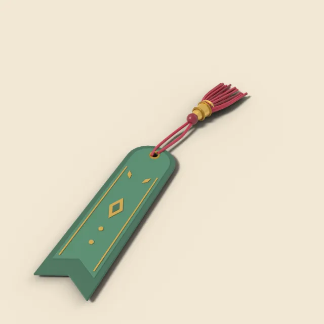 Bookmark ribbon tassel